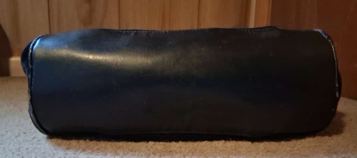 JUICY COUTURE DAYDREAMER BLACK VELOUR SCOTTIE DOG BAG