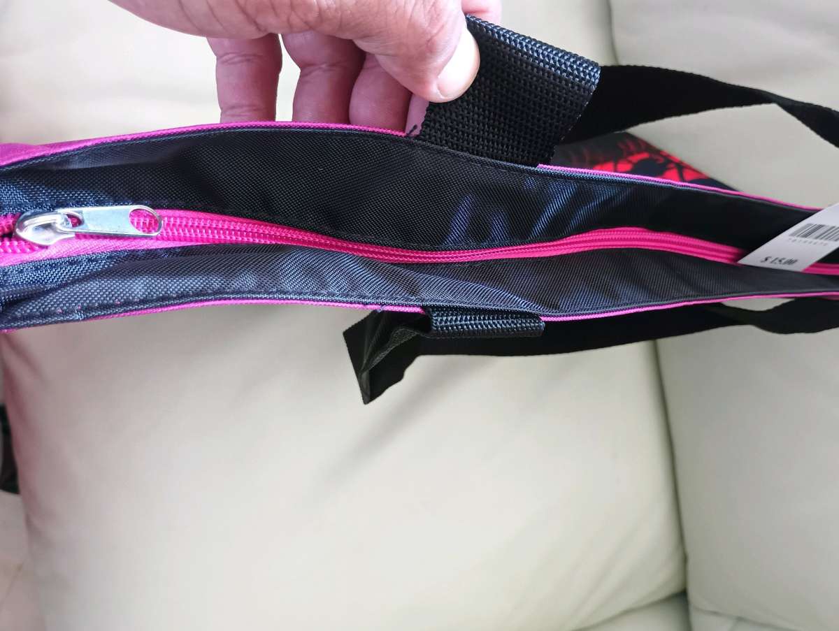 Pink and Black Savanna Scene Tote Bag