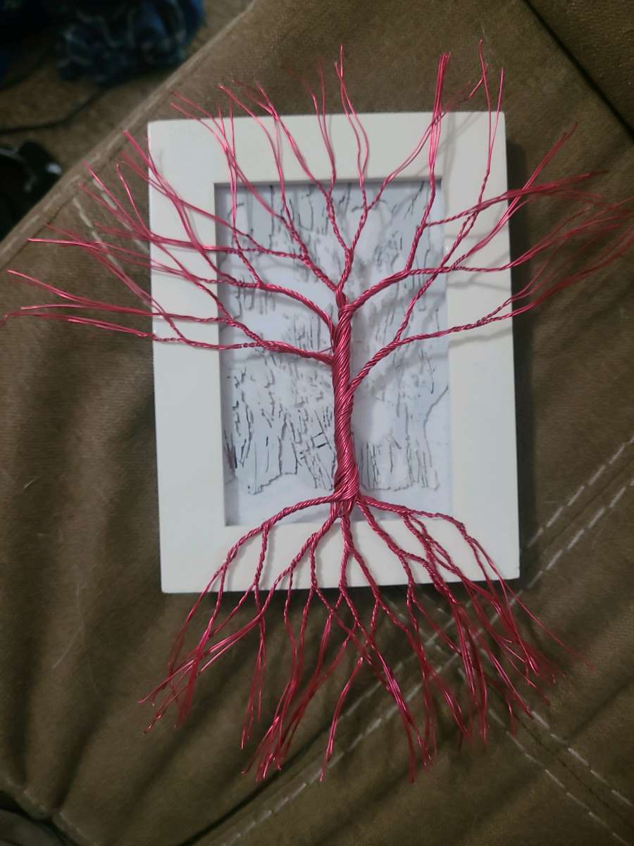 handmade copper wire tree