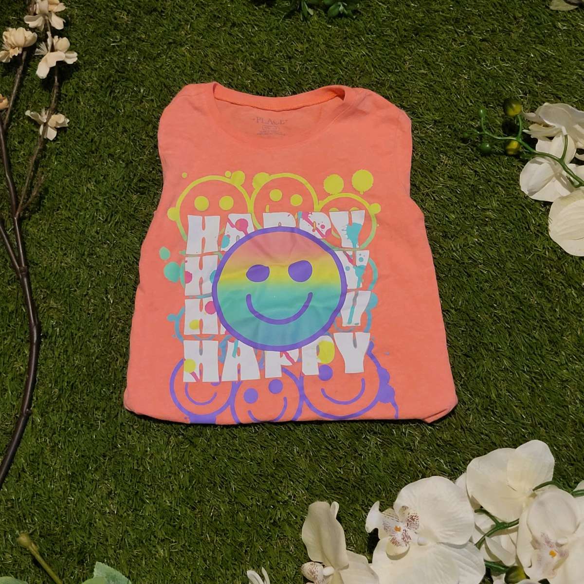 Girls Neon Graphic Tee