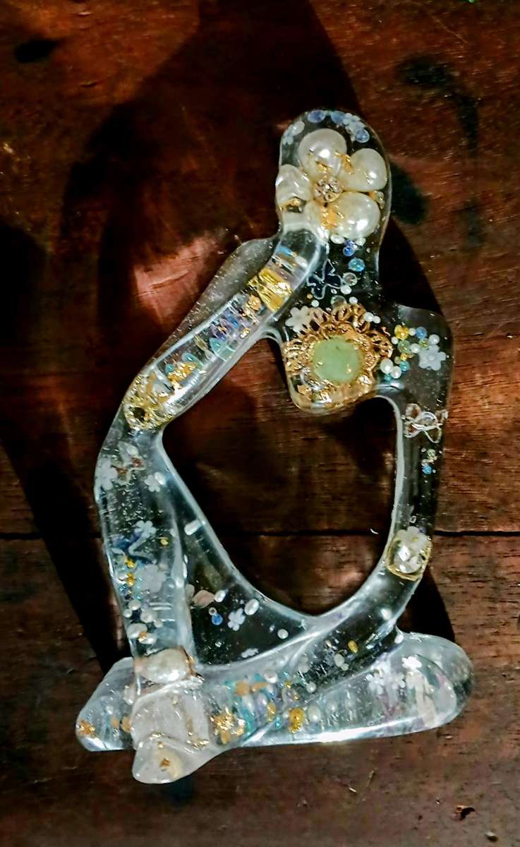 hand made resin woman figurine