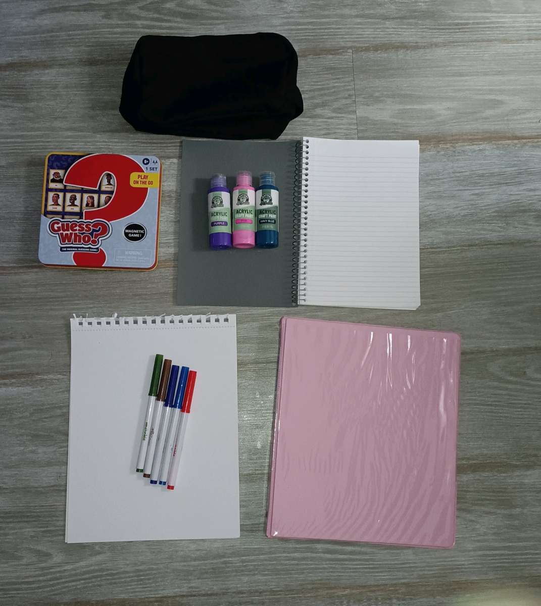 Craft supplies and game bundle