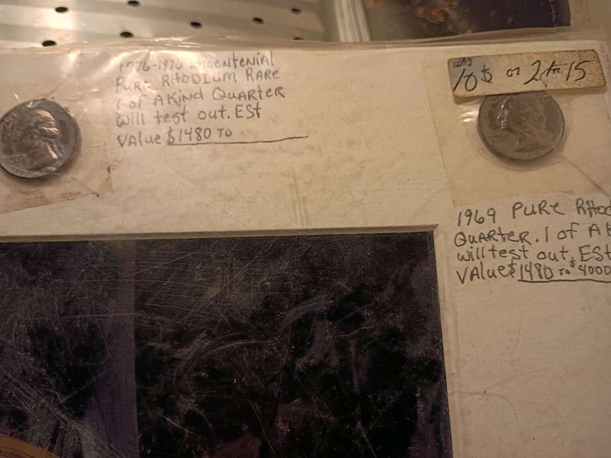 1969 pure Rhodium quarter 1 of a kind