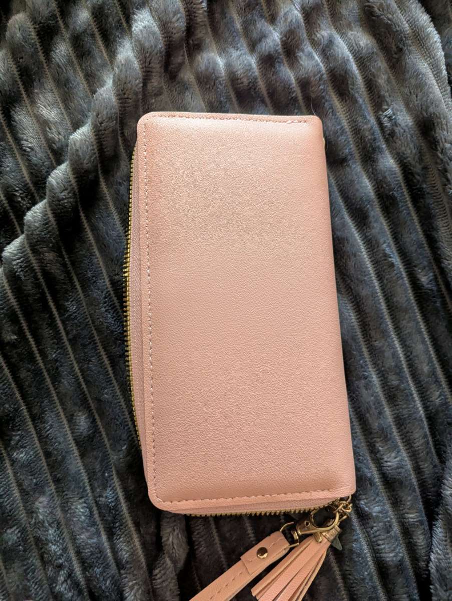 brand new pink wristlet wallet