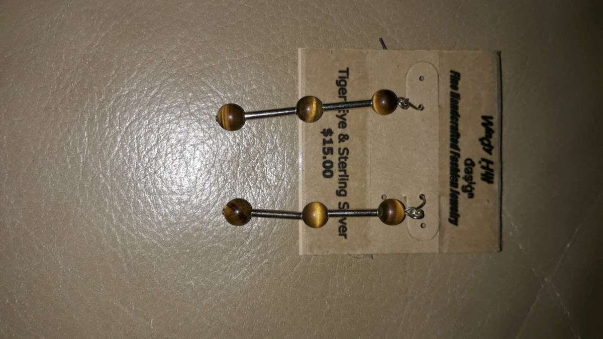 Tigers Eye Earrings
