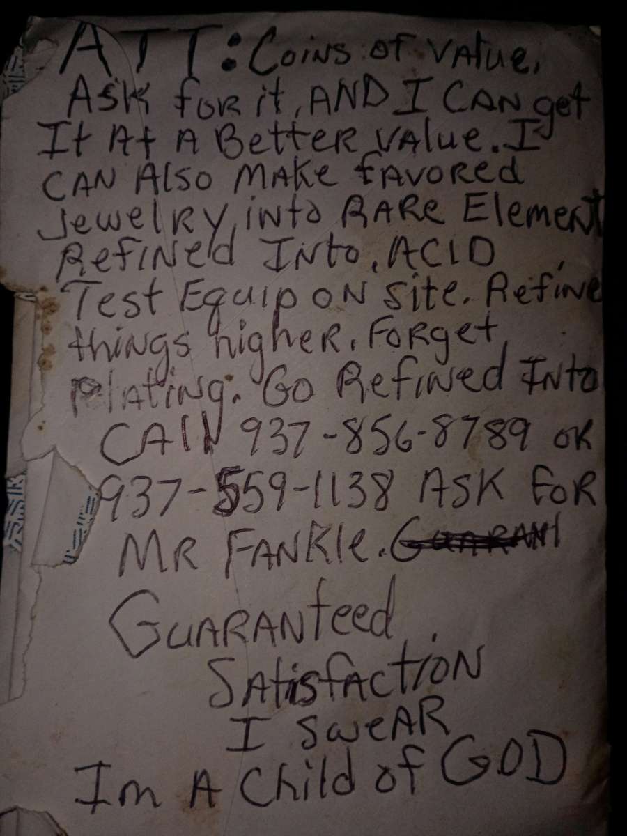 Coins of value refined into rare elements and jewelry