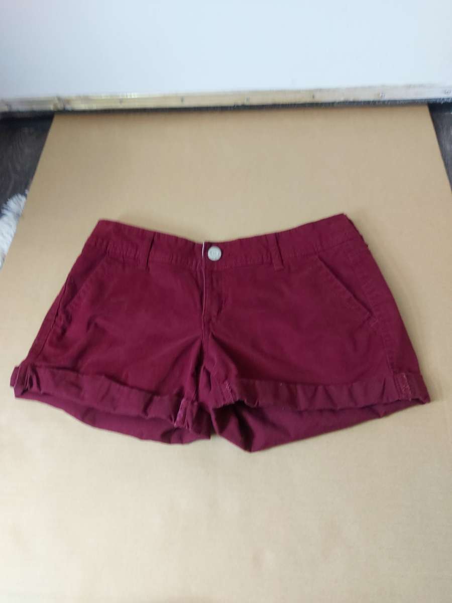 Aeropostale Maroon Twill Shorts
