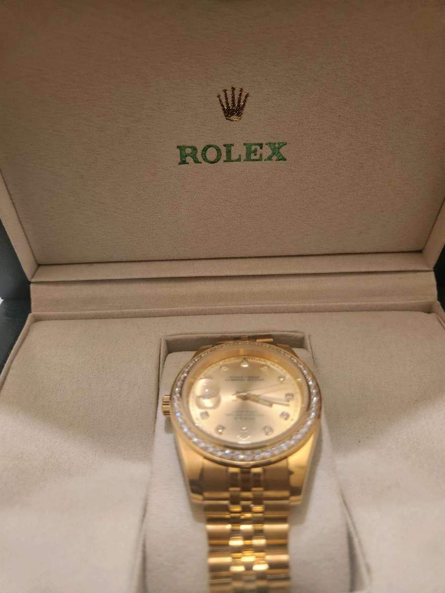 gold rolex oyster date 41