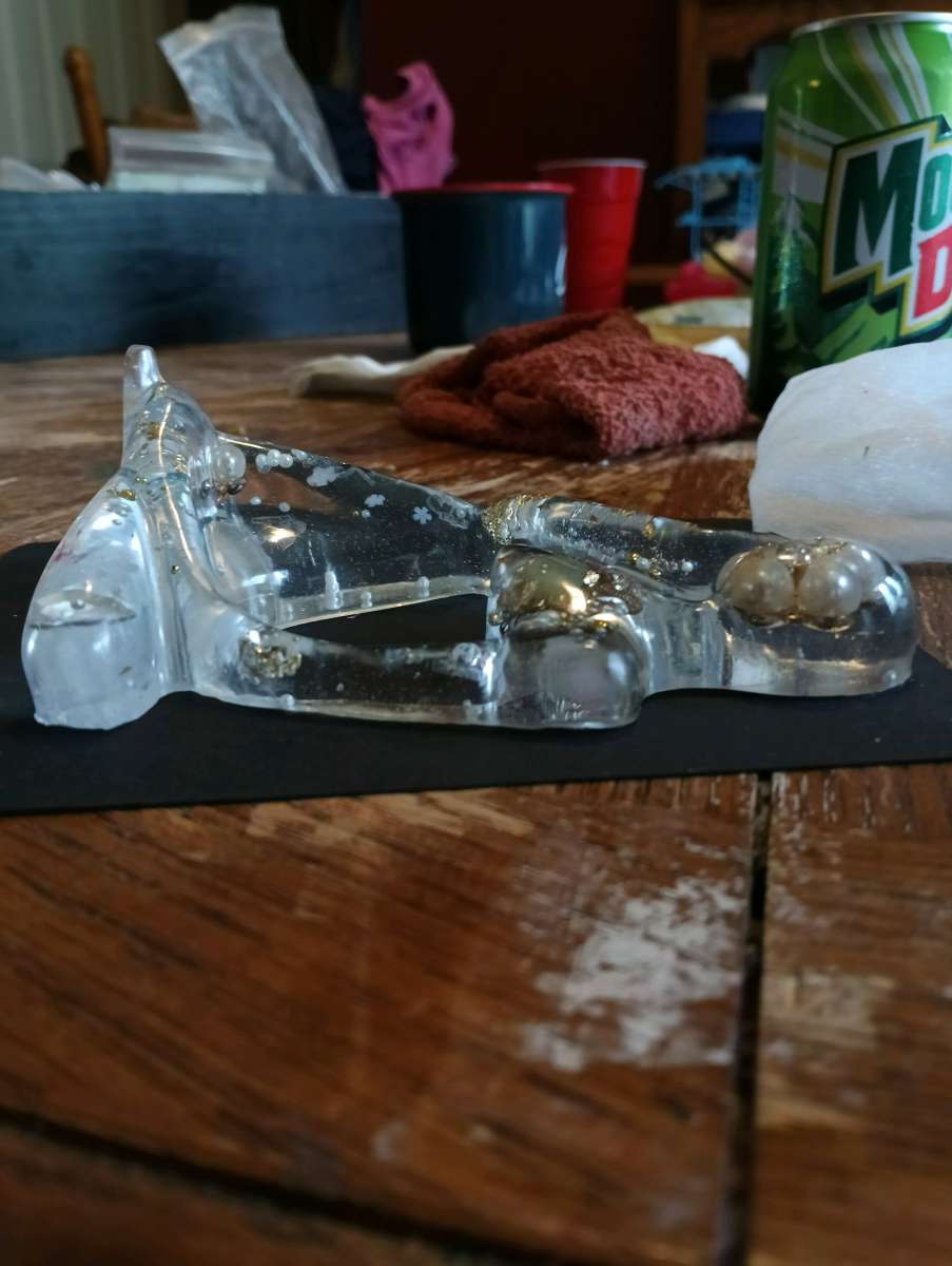 hand made resin woman figurine