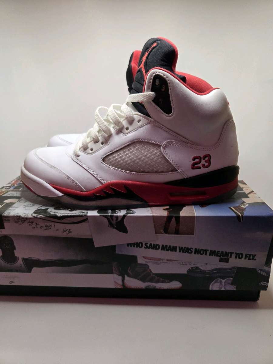 Nike Air Jordan 5 Retro Fire Red 2013 Size 105