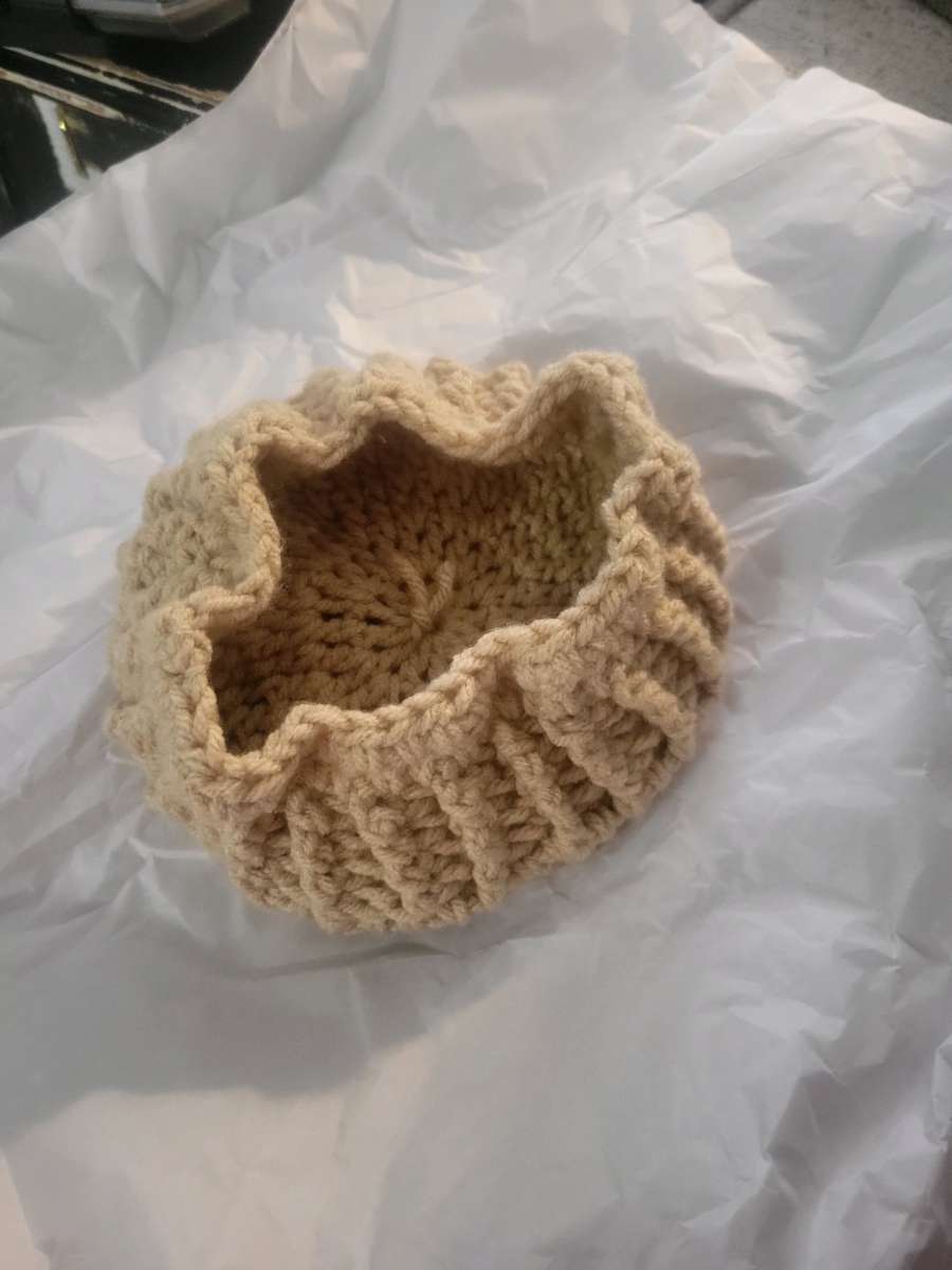 Toddler to kid Baret hat beige