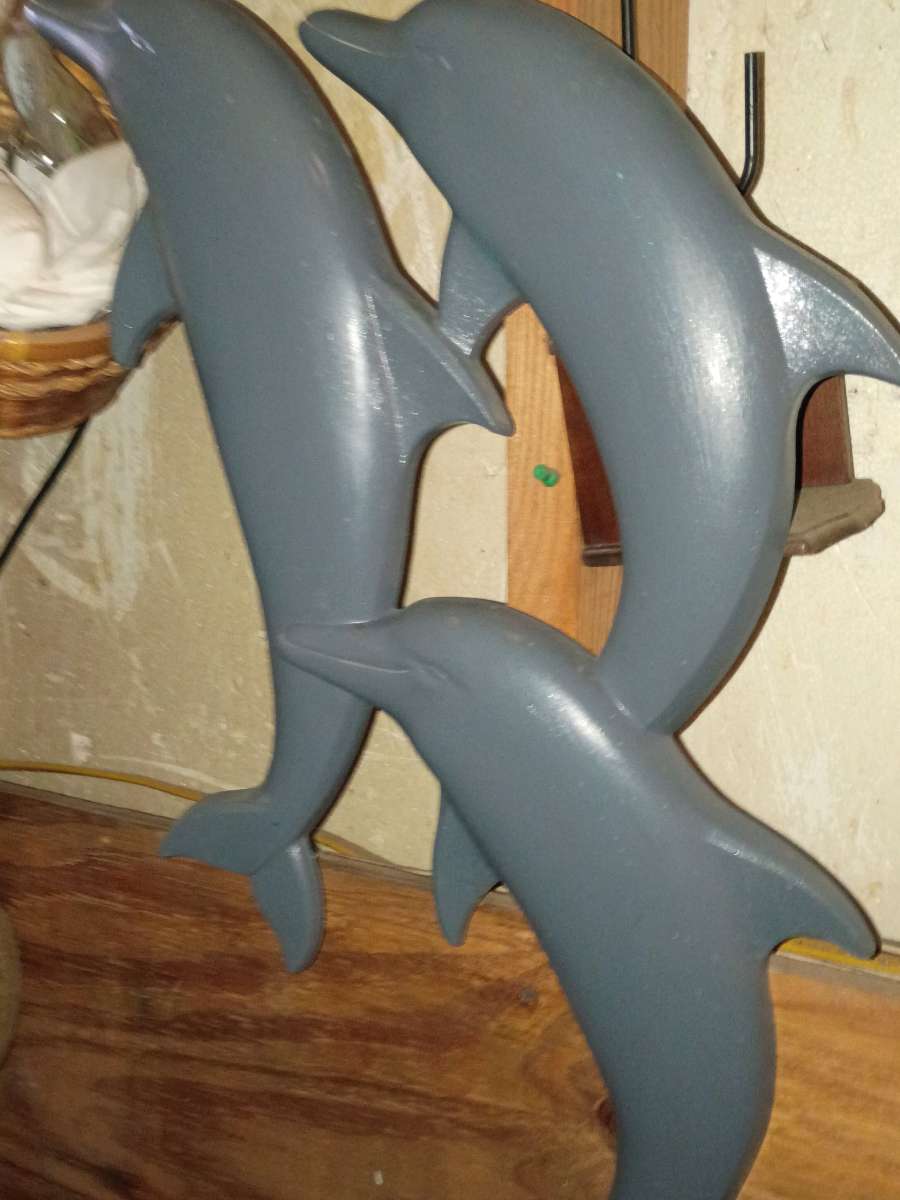 dolphin hanging sculpture