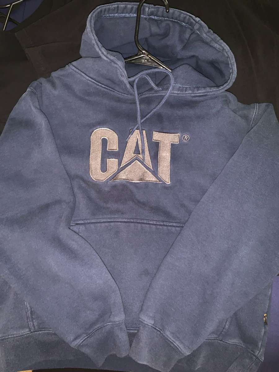 Navy Blue Cat Hoodie