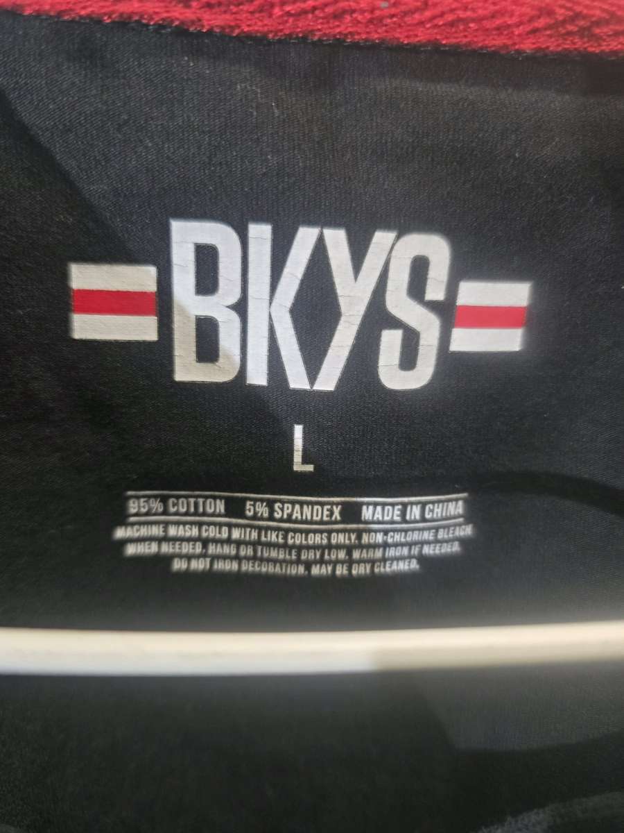 Original BKYS shirt Color Red And Black