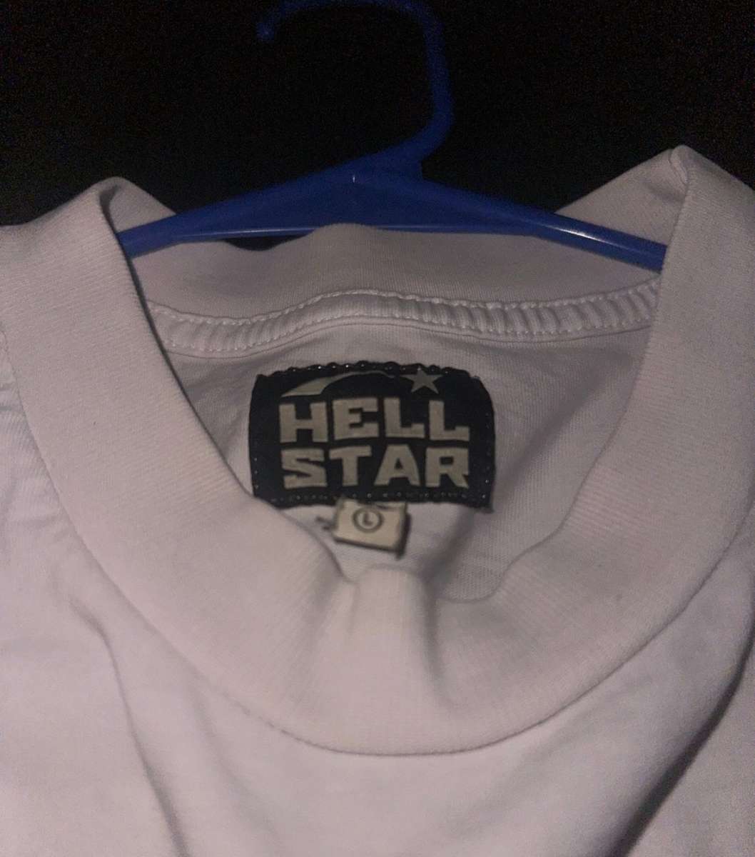 Hellstar brainwashed by hellstar white T shirt