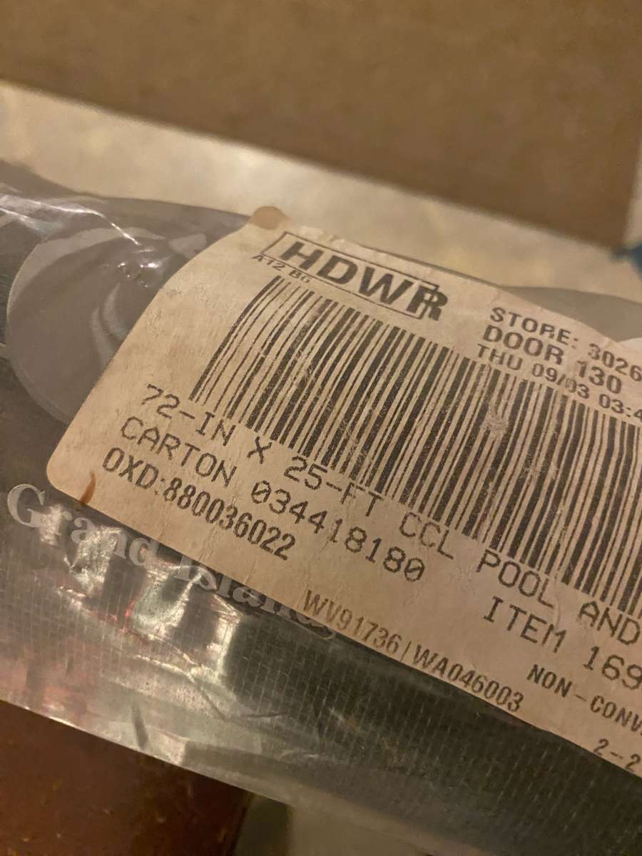 Pool and Patio Mesh Screening 6x25