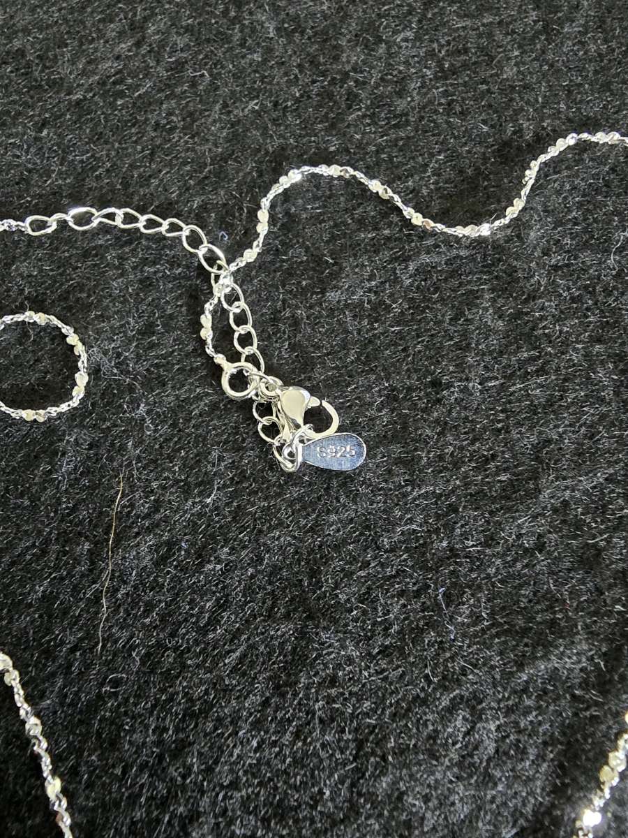 925 Sterling Silver Bow Necklace