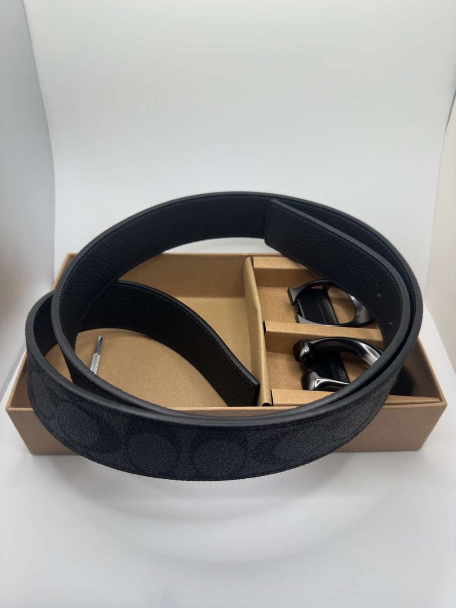 Coach Mens Belt with 2 Buckles