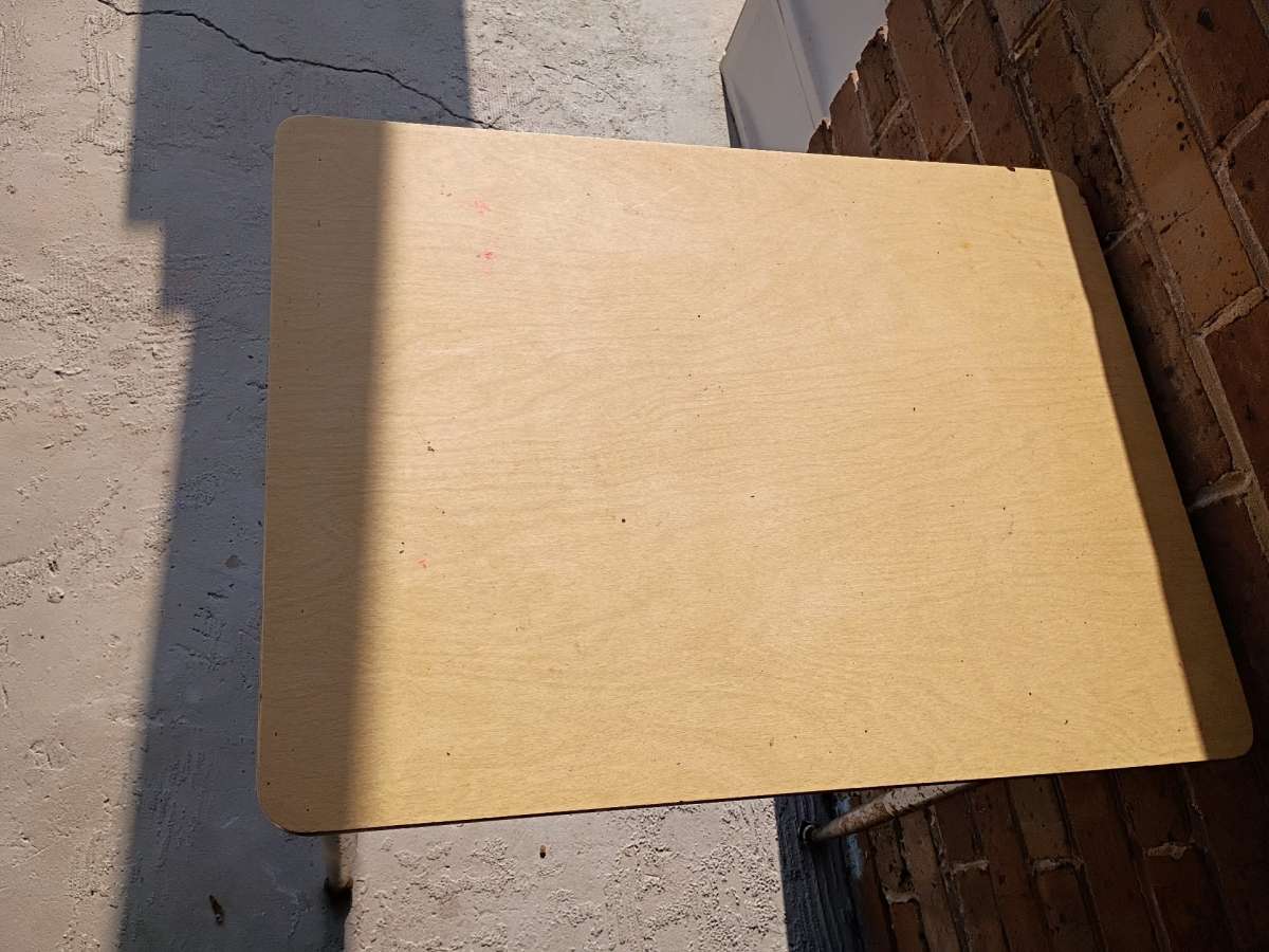 school desk with 2 chairs and office desk