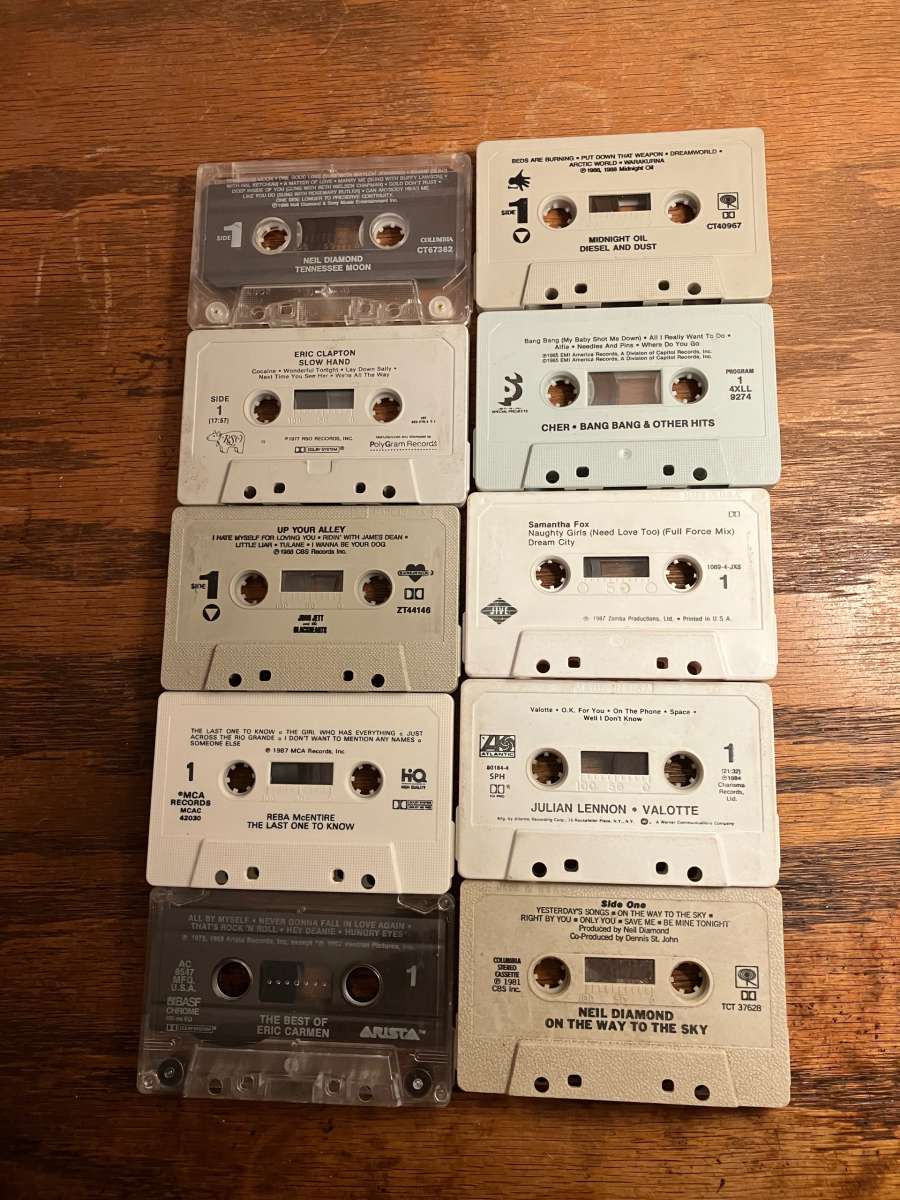 music cassettes
