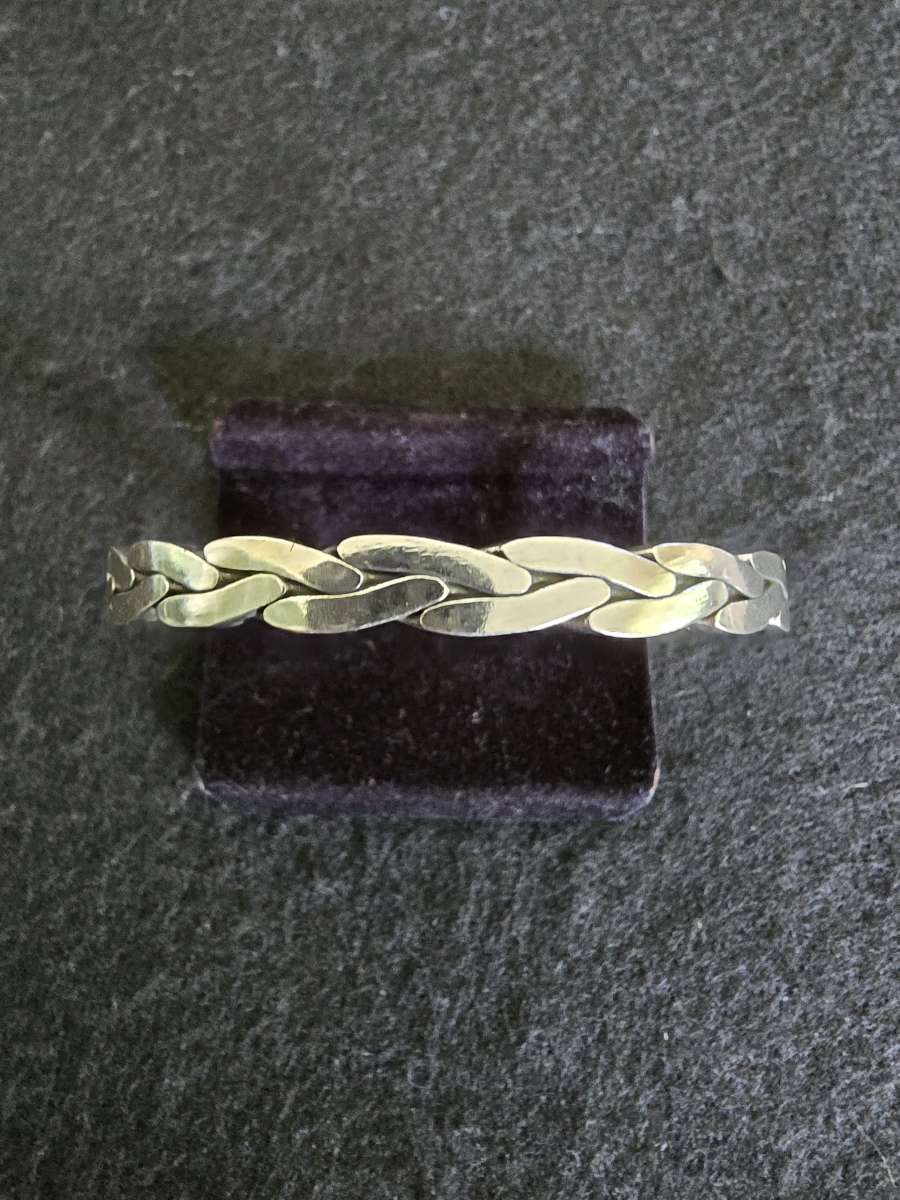 S925 Sterling Silver Retro Weave Bracelet