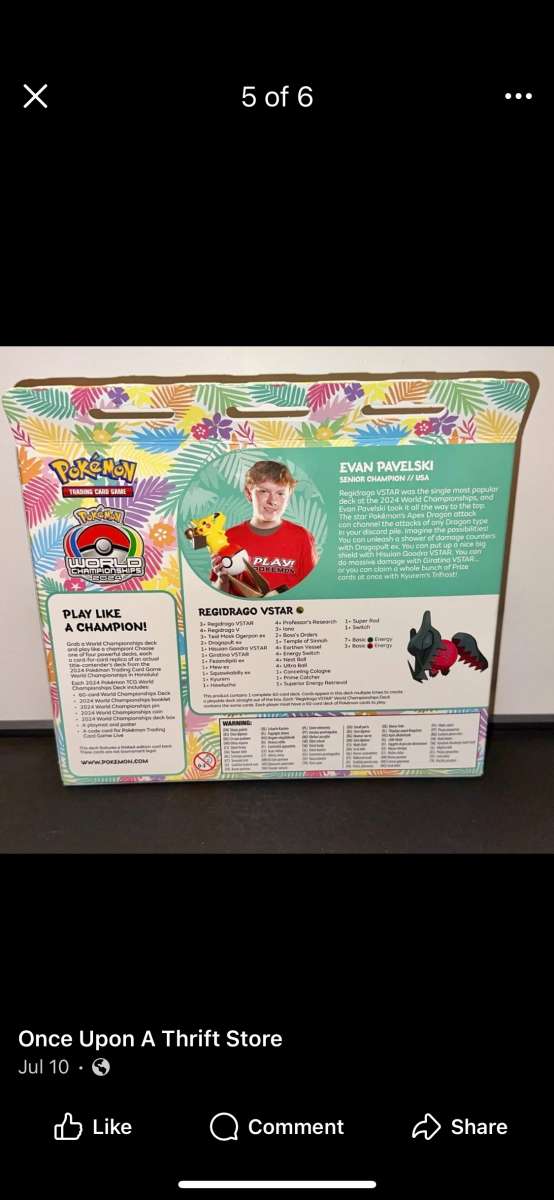 Pokmon TCG World Championship Deck 2024 Honolulu Roaring Moo