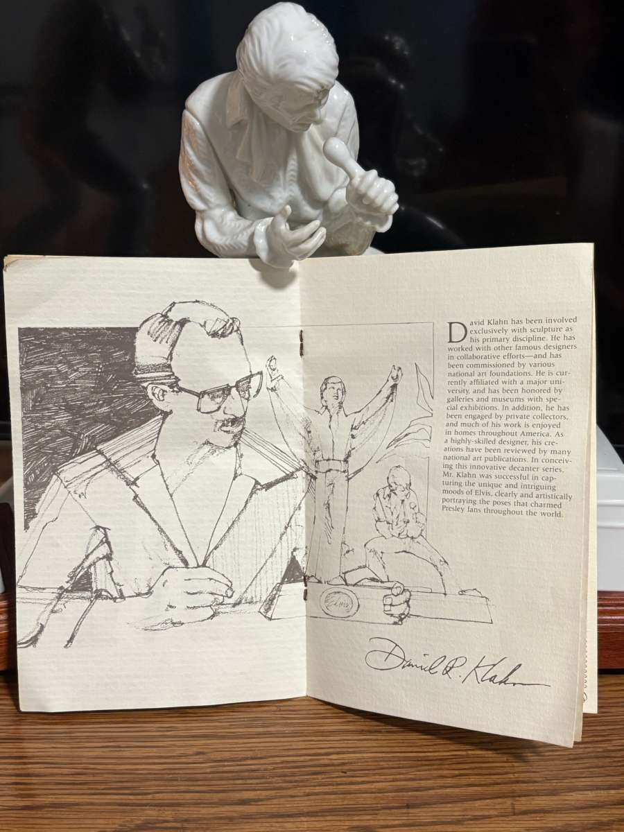 Elvis collected decanters vintage