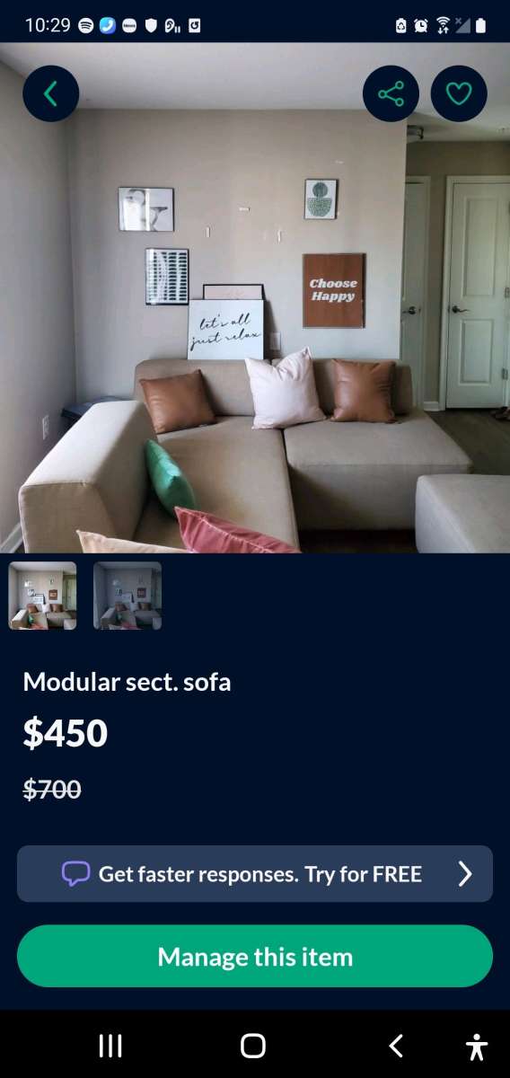 modular sofa