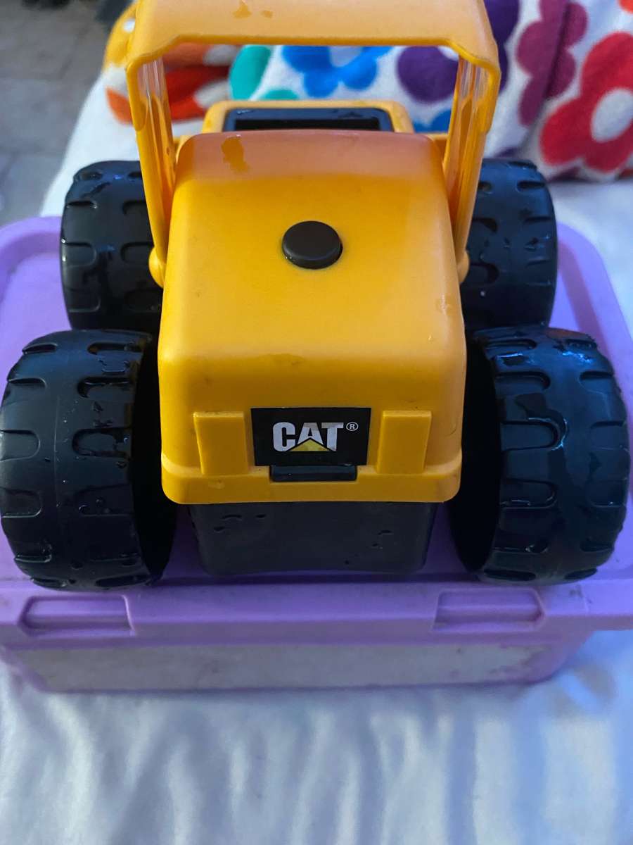 CAT yellow toy tractor