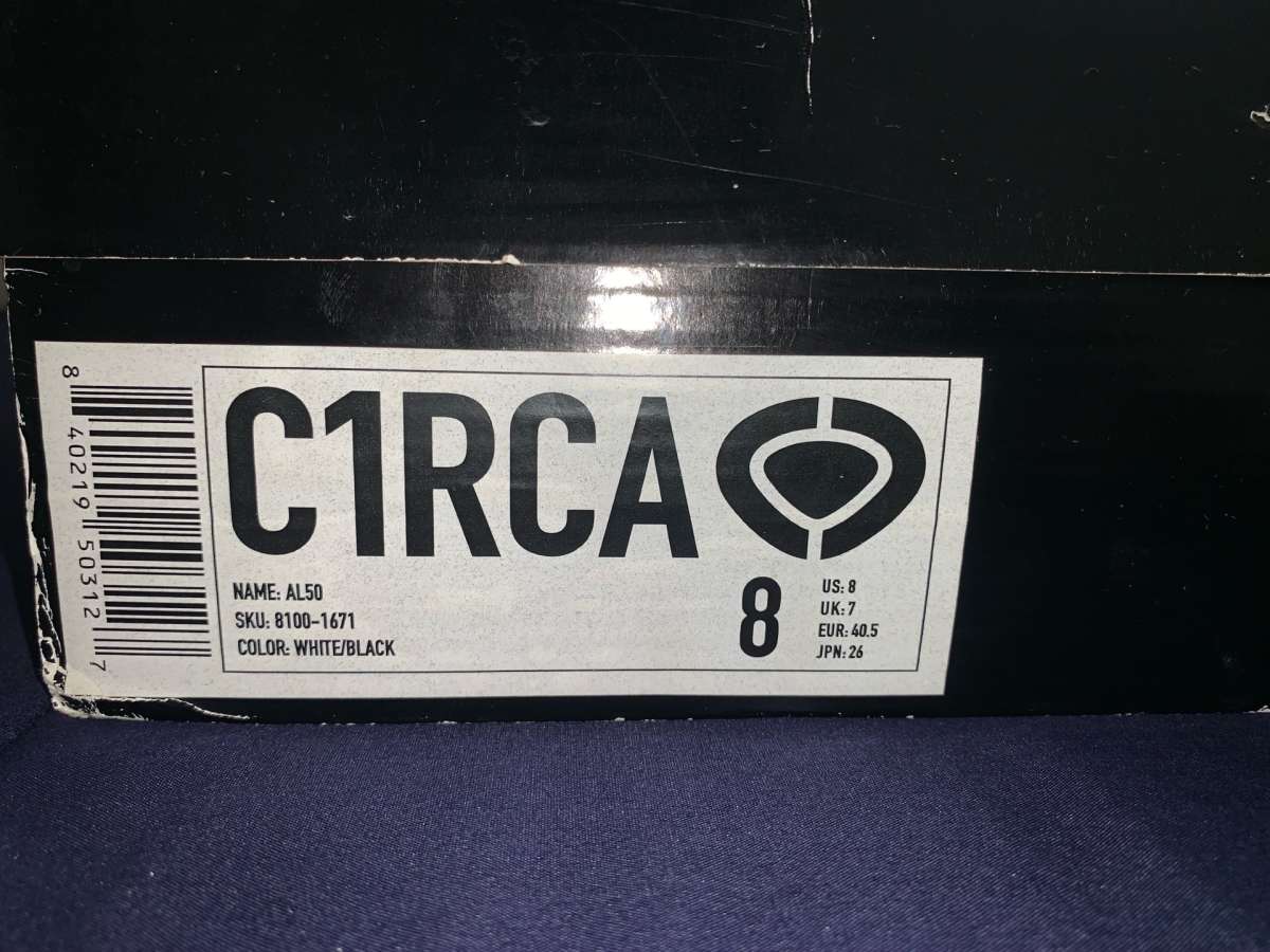 C1RCA BLACK AND WHITE SHOES
