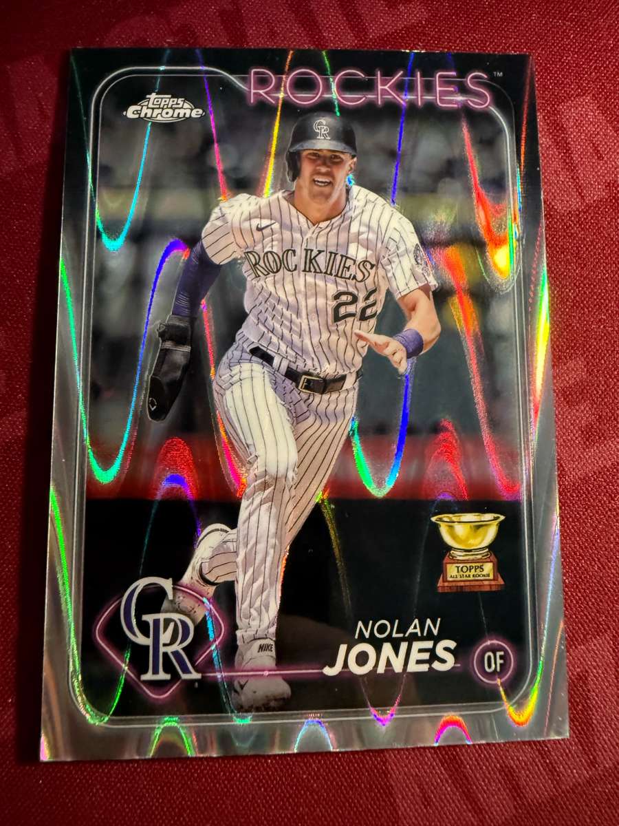 2024 Topps Chrome Nolan Jones 240 Raywave Refractors NM