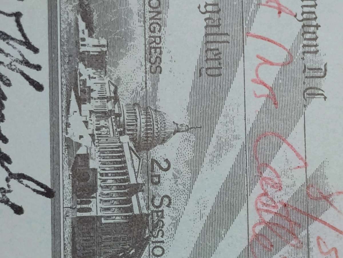 extremely rare 1966 United States Senate Chamber Invitation