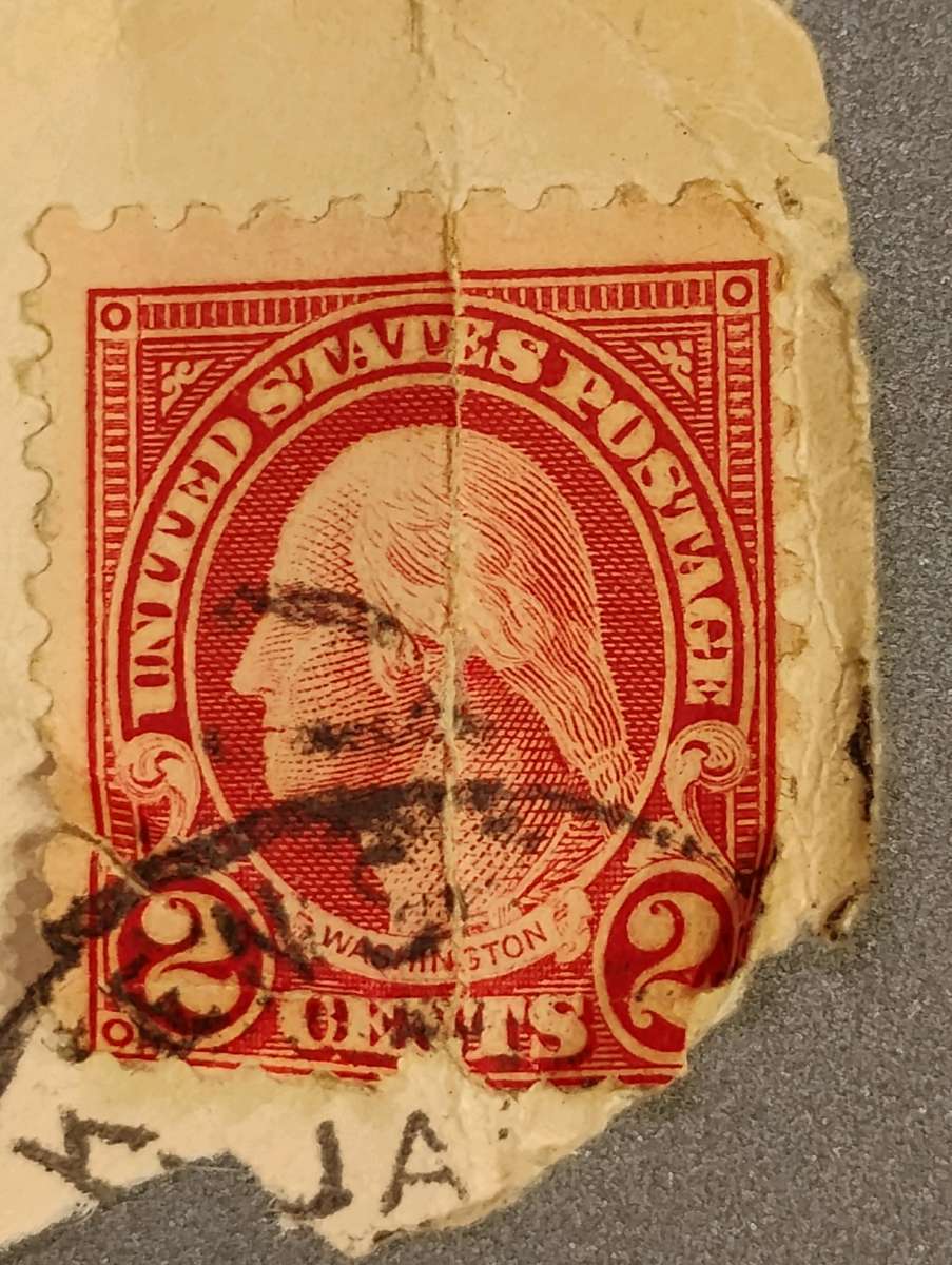 Very Rare 1923 Red Washington 2 Cent Stamp