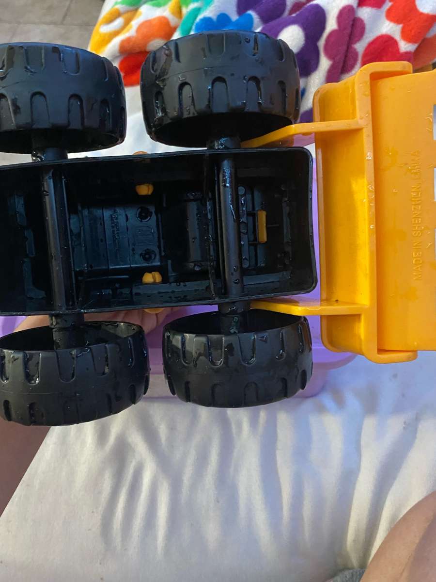 CAT yellow toy tractor