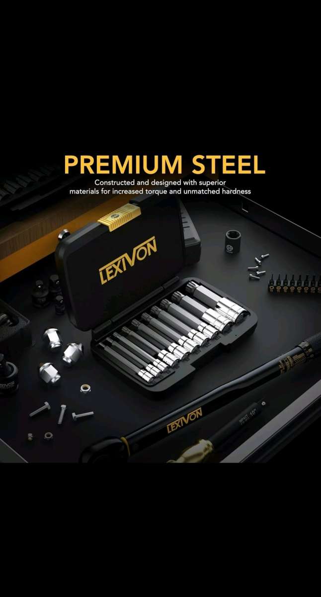 XZN Triple Square Spline Bit Socket SetExtra Long 4Inc10Piec