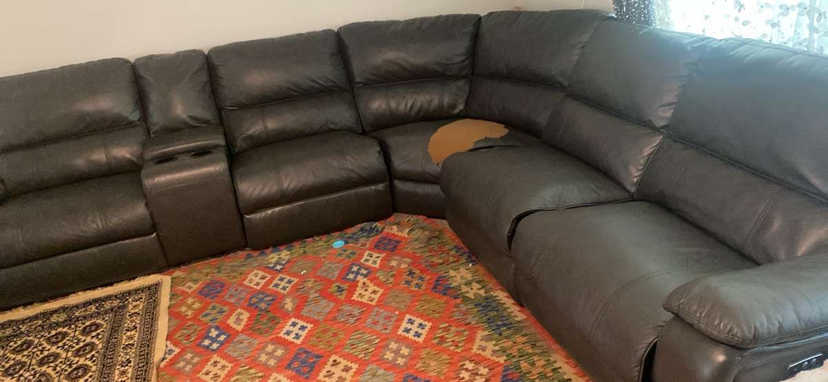 leather couch