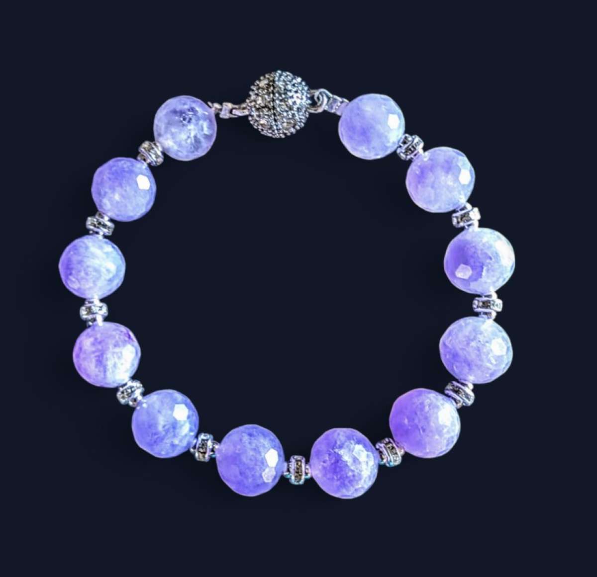 Genuine Kianite Stones Magnetic clasp Bracelet