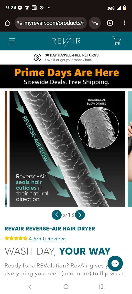 RevAir reversed hair dryer