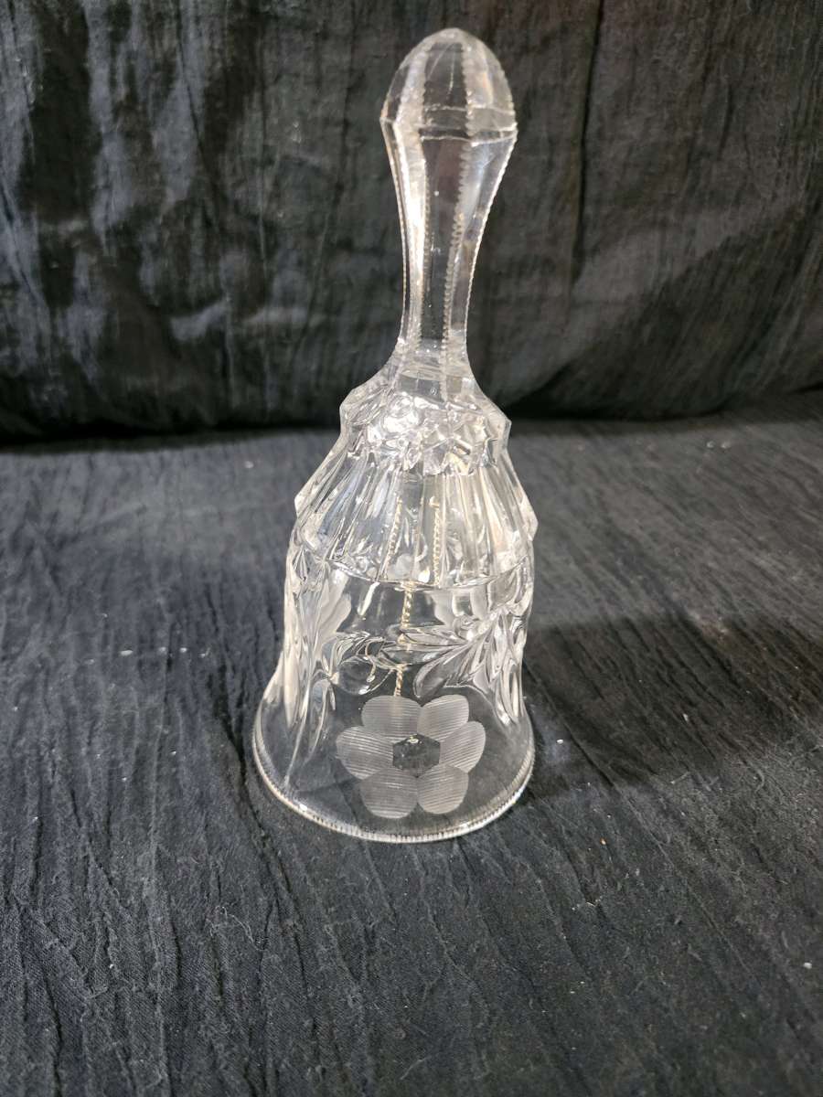 cut glass crystal bell