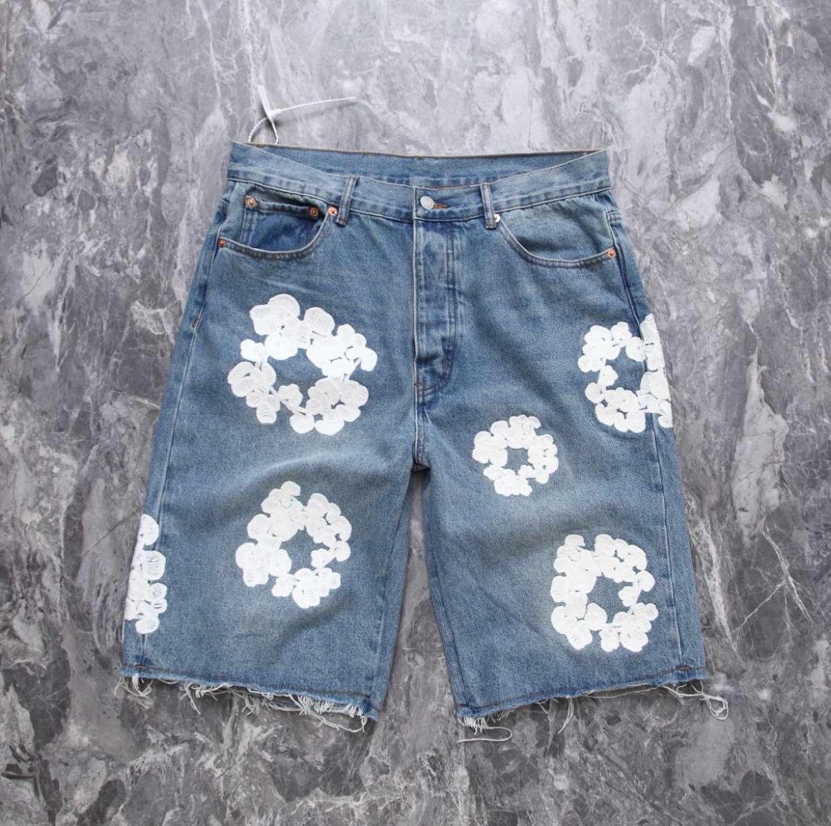 denim shorts