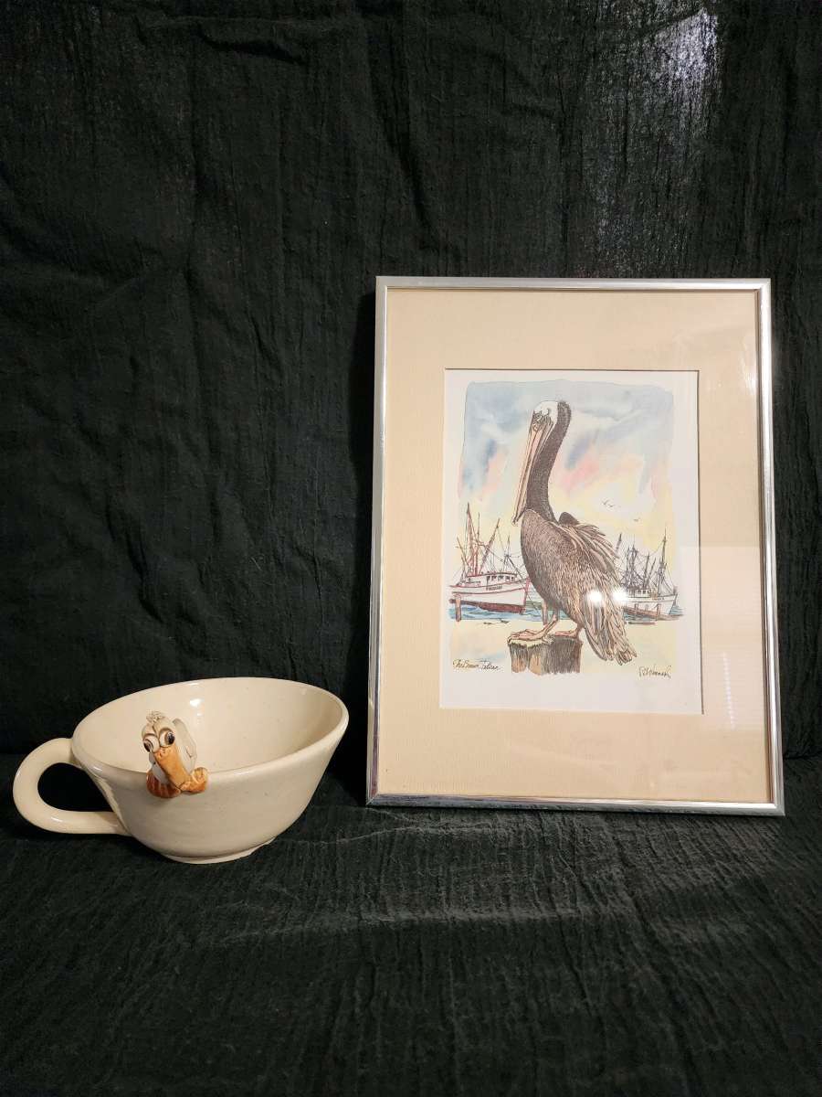 Lawson pottery and Kennedy print