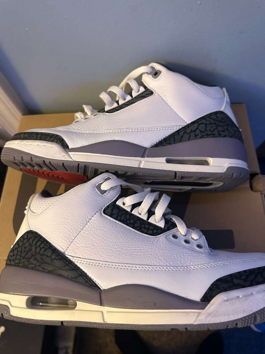 jordan 3 grey cement size 9