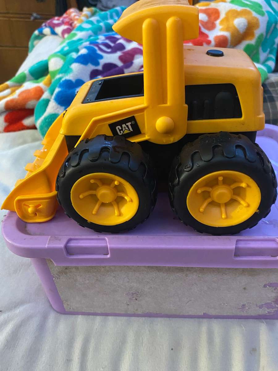 CAT yellow toy tractor