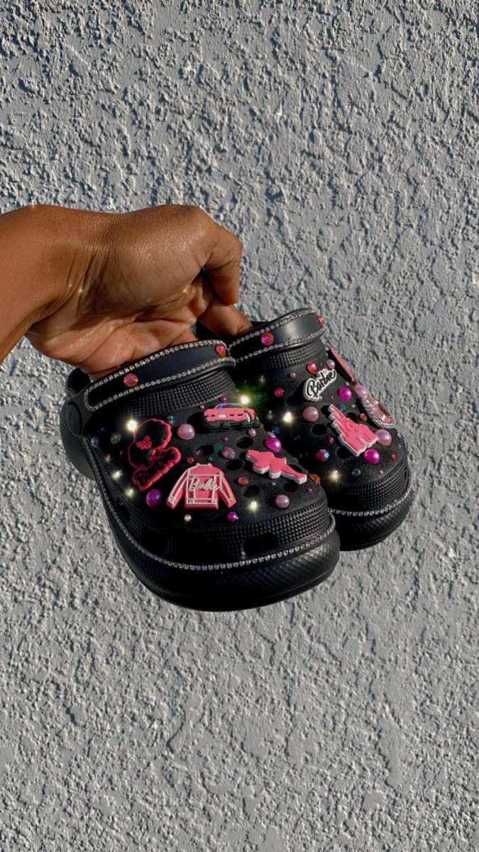 Platform Barbie Crocs