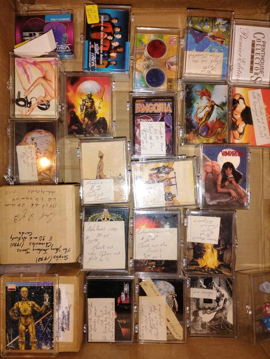 various trading card sets Indiana Jones Chronicles Star Trek