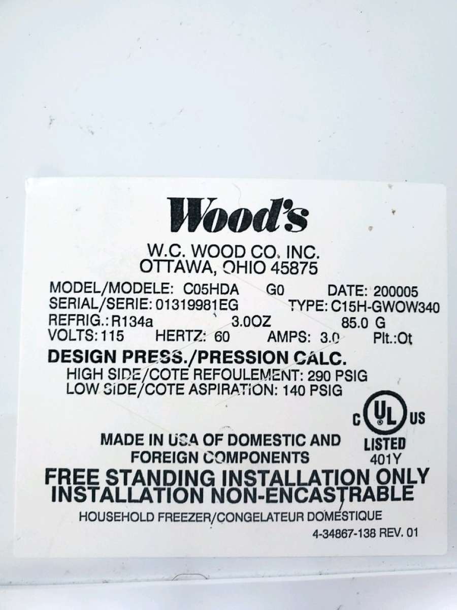 DeeP fReeZeR whi used good condition