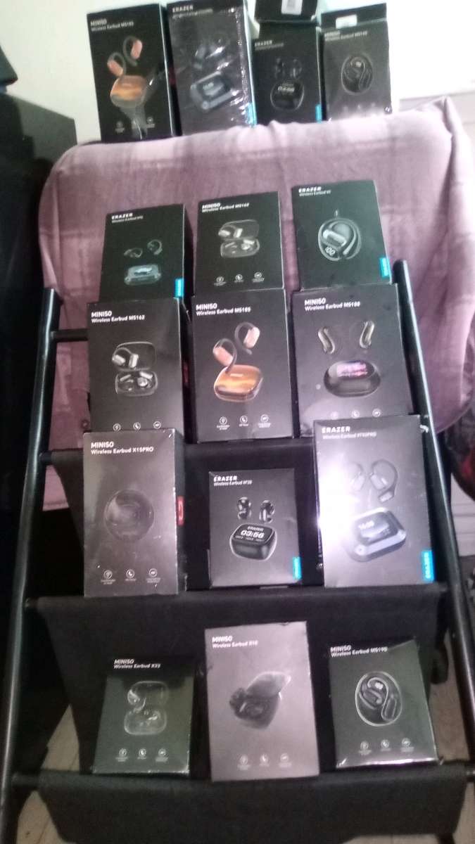 Miniso and Erazer wireless earbuds