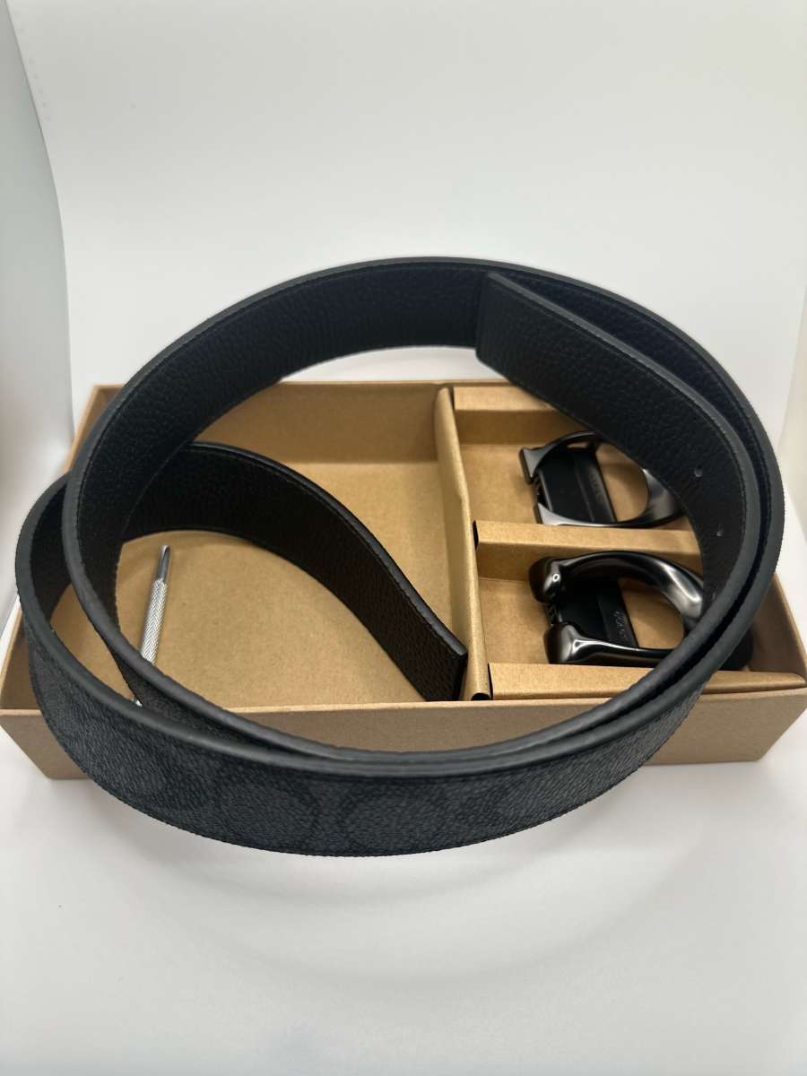 Coach Mens Belt with 2 Buckles