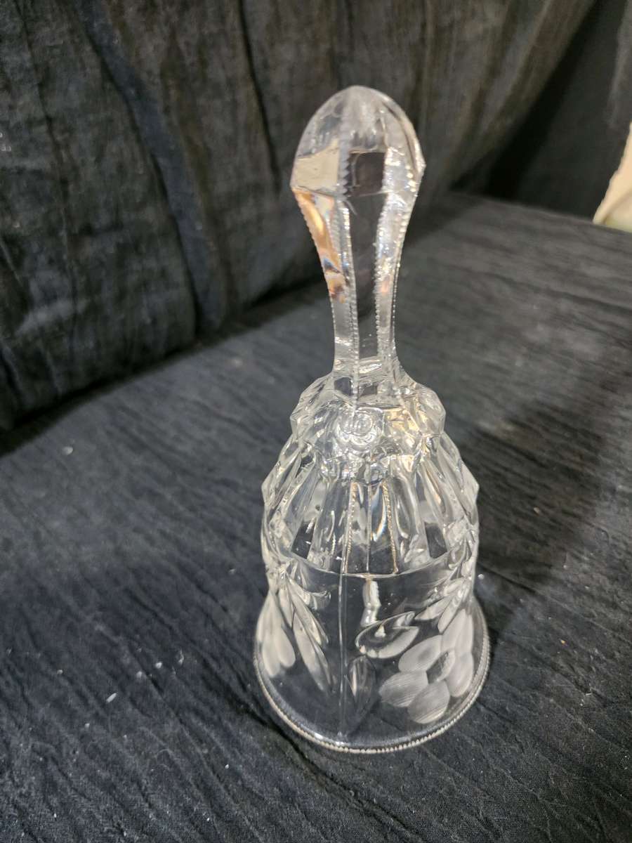 cut glass crystal bell