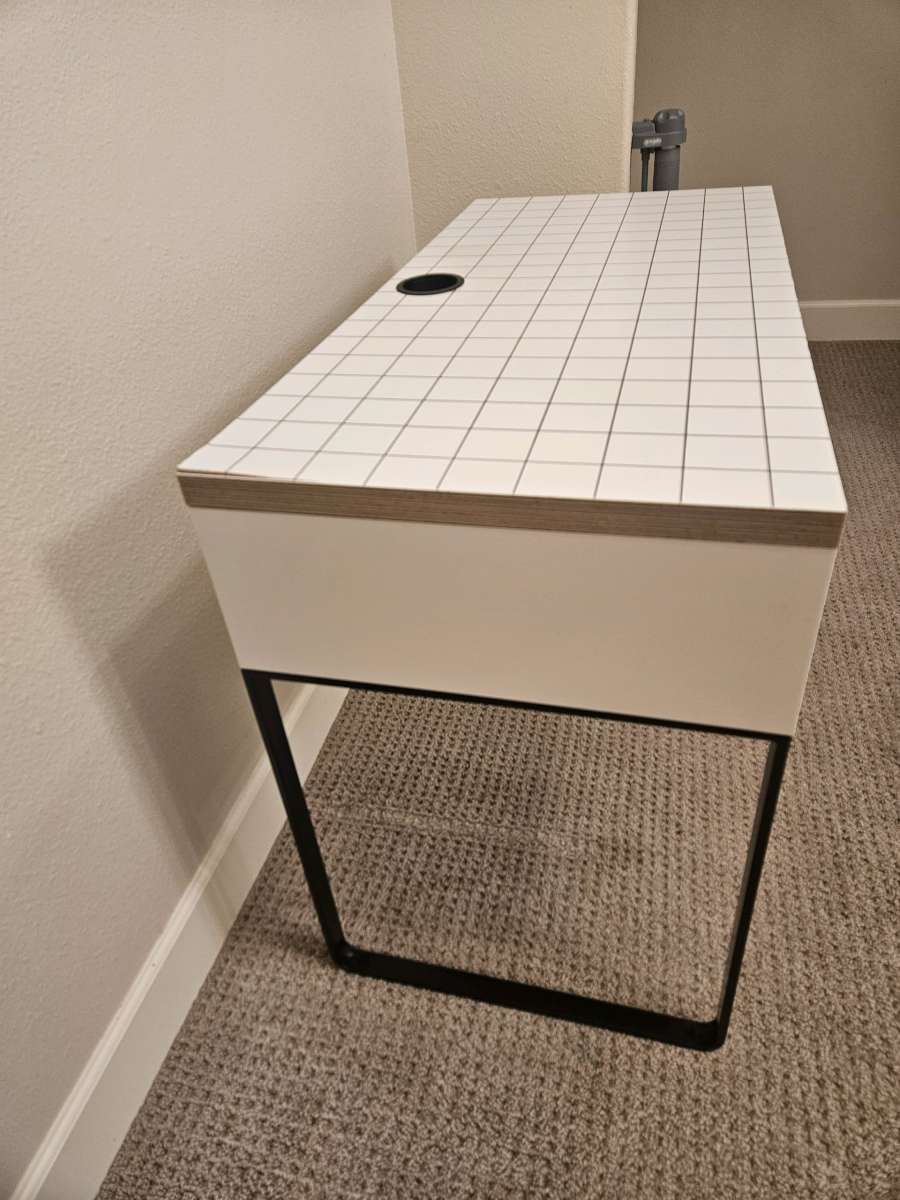 white IKEA Desk